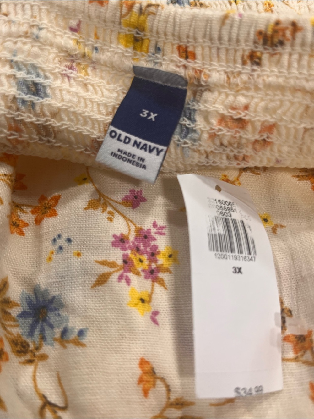 NWT, Old Navy Fit & Flare Tie-Strap Linen-Blend Floral
Mini Dress - Size 3X - Picture 11 of 12